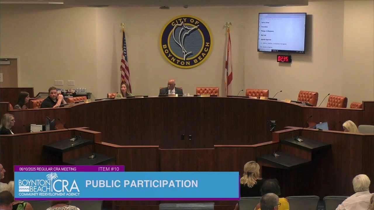 Boynton Beach CRA June 10, 2025 Regular Meeting