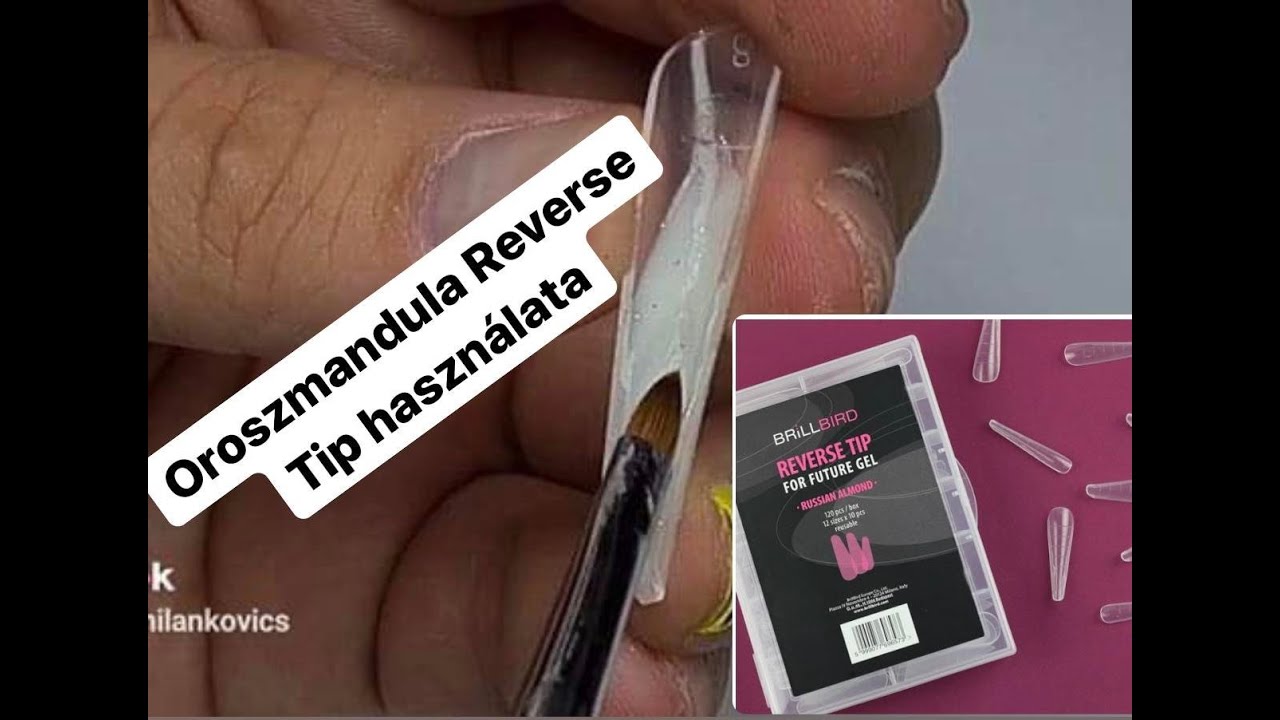 Oroszmandula köröm építése Reverse Tippel