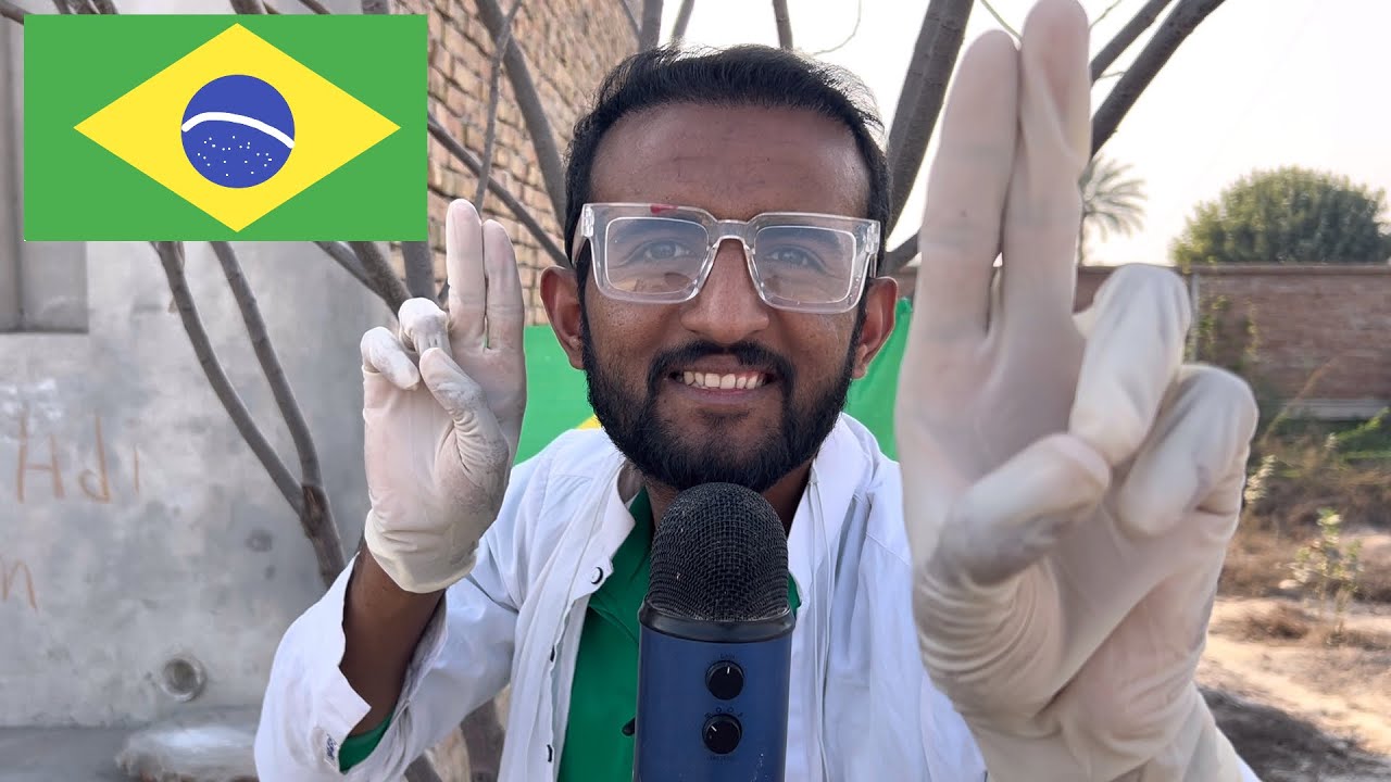 ASMR Cranial Nerve Exam Outdoor In Brazil 🇧🇷 