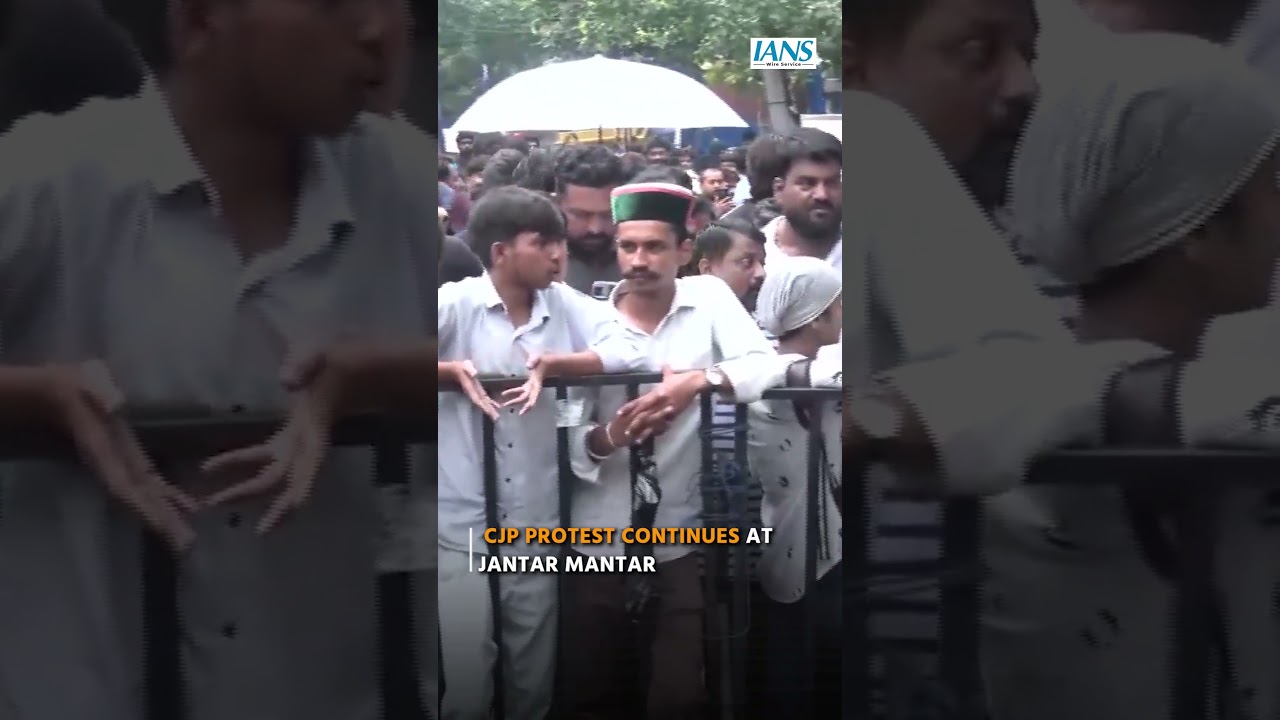 CJP protest continues at Jantar Mantar