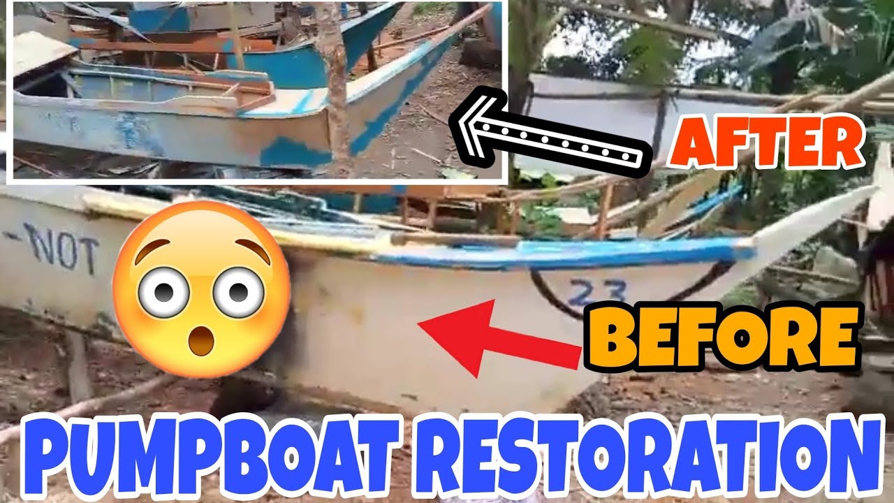 PAANO E REPAIR ANG BANGKA /  MUKHANG BAGO NA ULIT😲😲😲