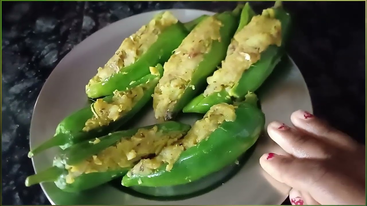 Aloo stuffed Mirchi pakoda Recipe super crispy Recipe