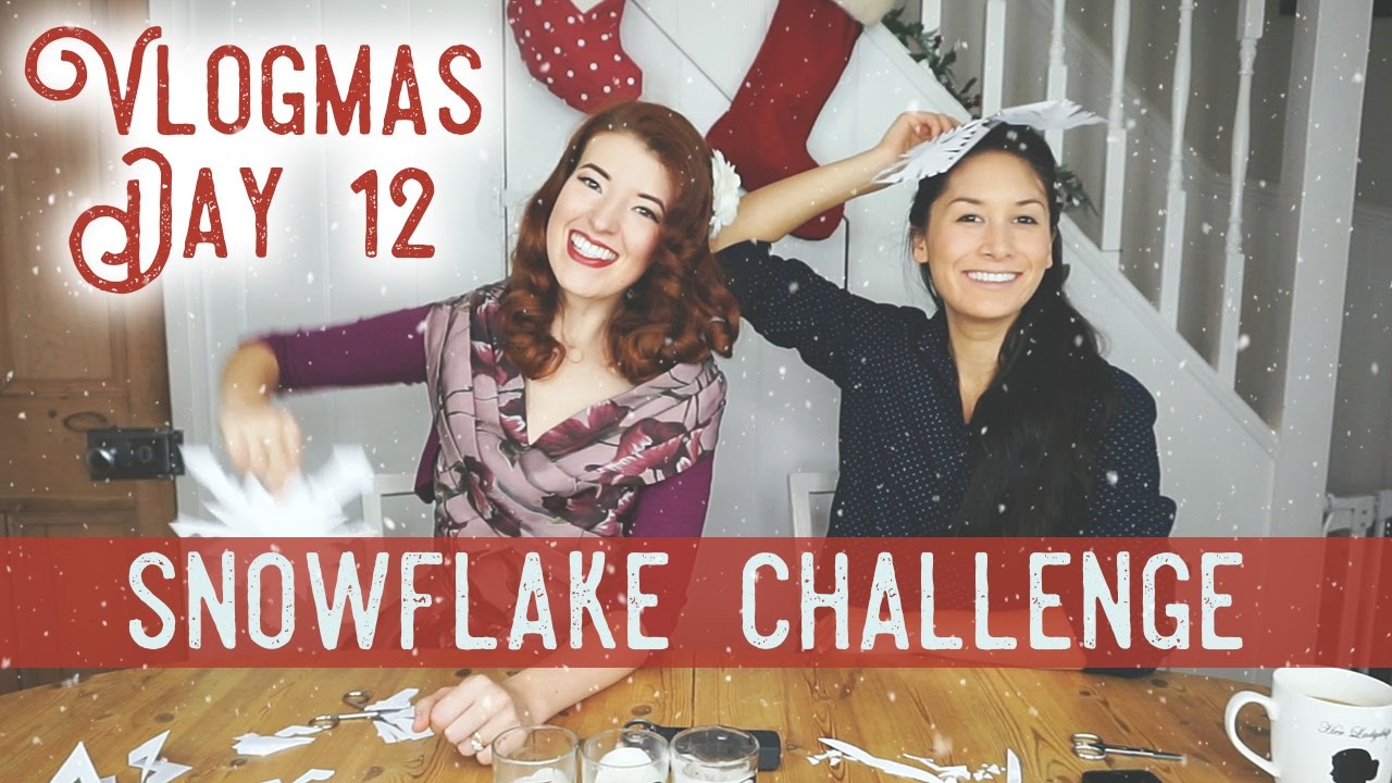 Snowflake Challenge / Vlogmas Day 12