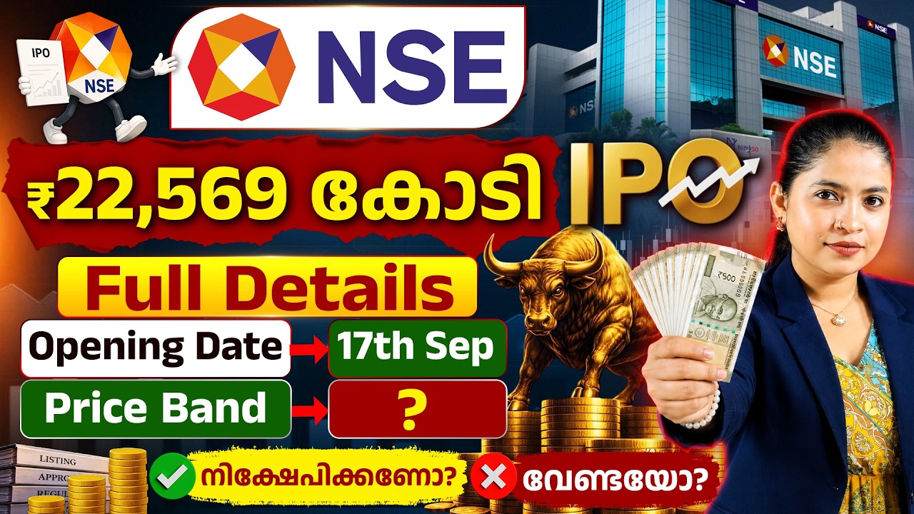 NSE IPO 2026 Full Details - IPO Dates, Price Band, 8 Shares Lot & Allotment Explained in Malayalam