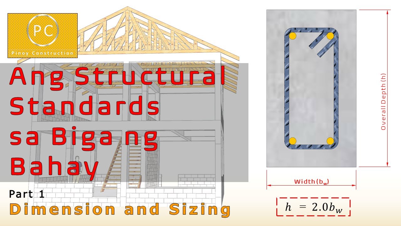 Ang Structural Standards sa Biga ng Bahay Part 1 - Dimension and Sizing