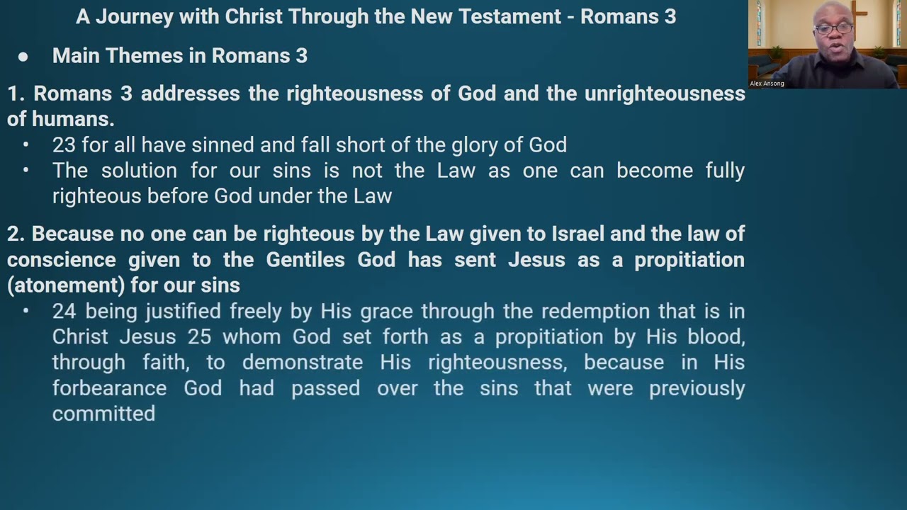 A Journey with Christ Through the New Testament: Romans 3