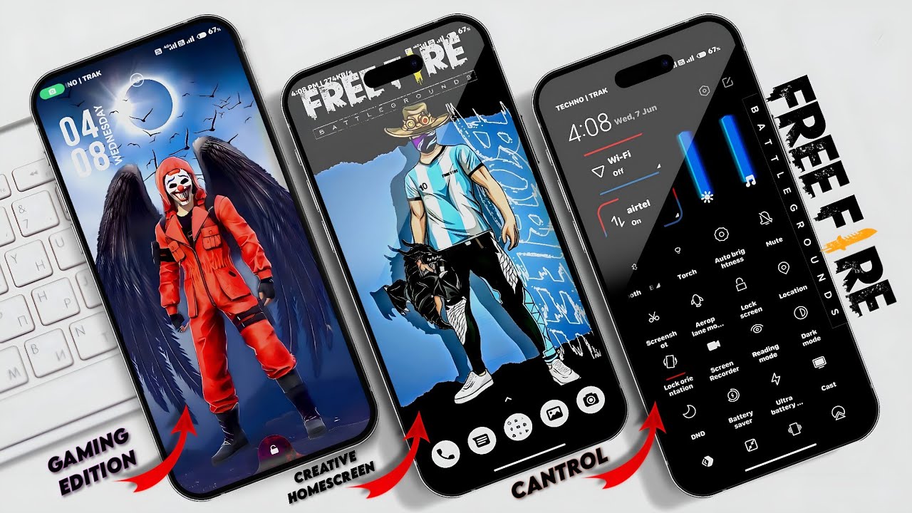 Gaming Edition Miui Theme Setup For Xiaomi Device 🔥 Miui13/14 Themes ⚡Free Fire Setup By TechnoTrak
