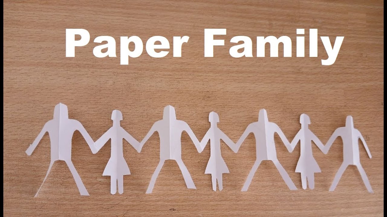 How to Make a Paper Family. Doll chain. Chain of People 2024 #diy