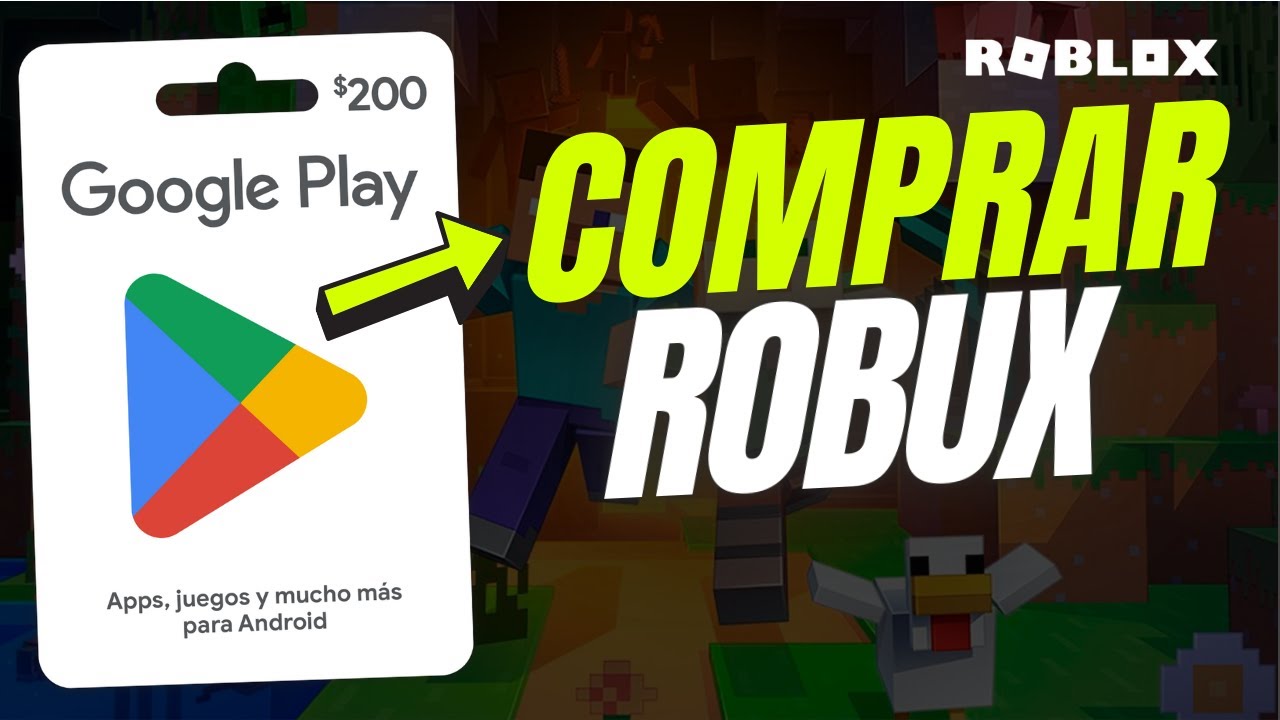 ✅Cómo COMPRAR ROBUX con TARJETA de GOOGLE PLAY | Tutorial✔️