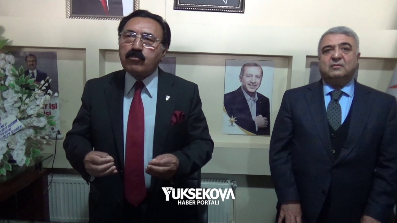 HDP'li Esat Canan, Ak Parti'nin Yüksekova adayı Teoman Zeydan'ı ziyaret etti