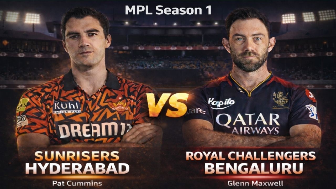 SRH VS RCB MPL SEASON 1  LIVE STREAM | MADDYGAMING | CRICKET 26