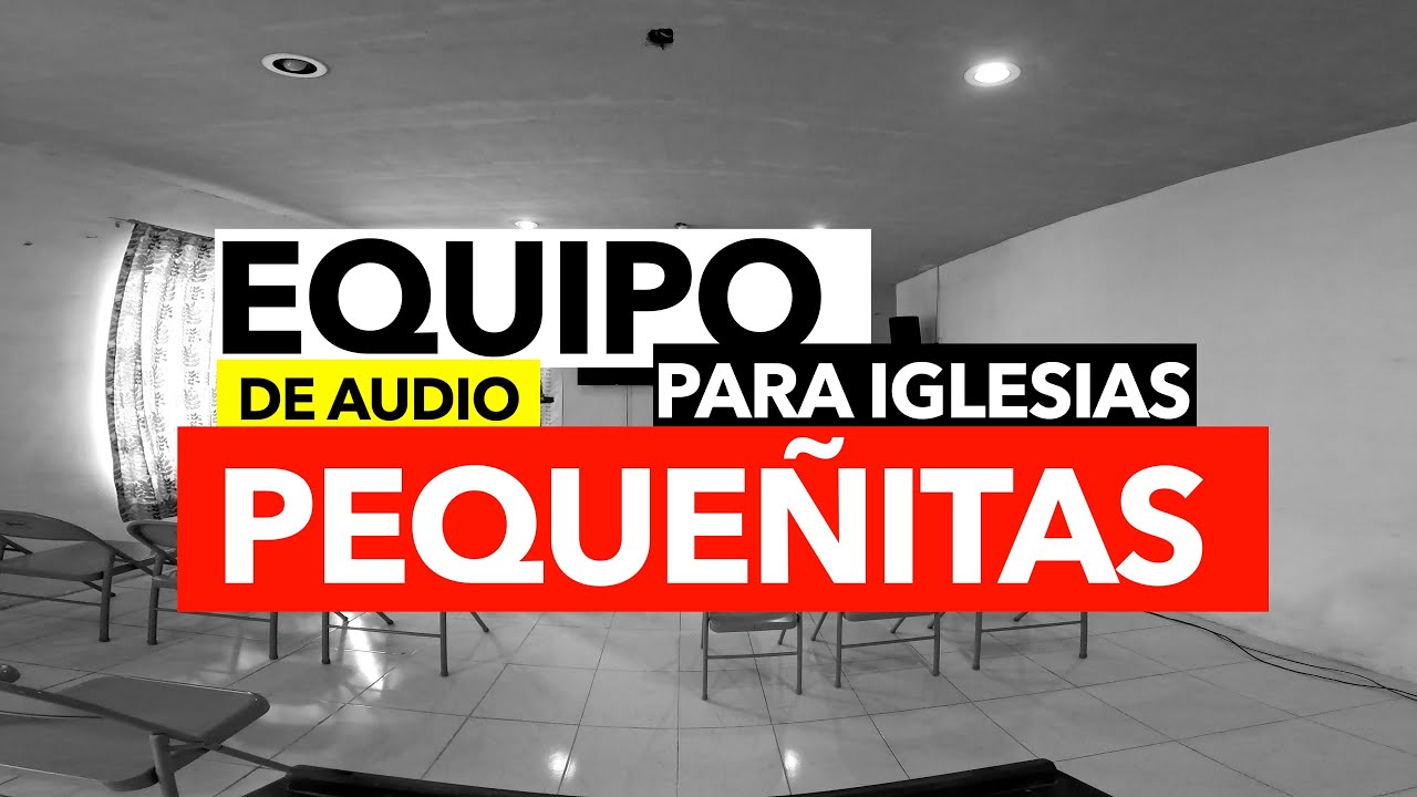 Equipo de sonido para iglesias muy muy pequeñas🎤