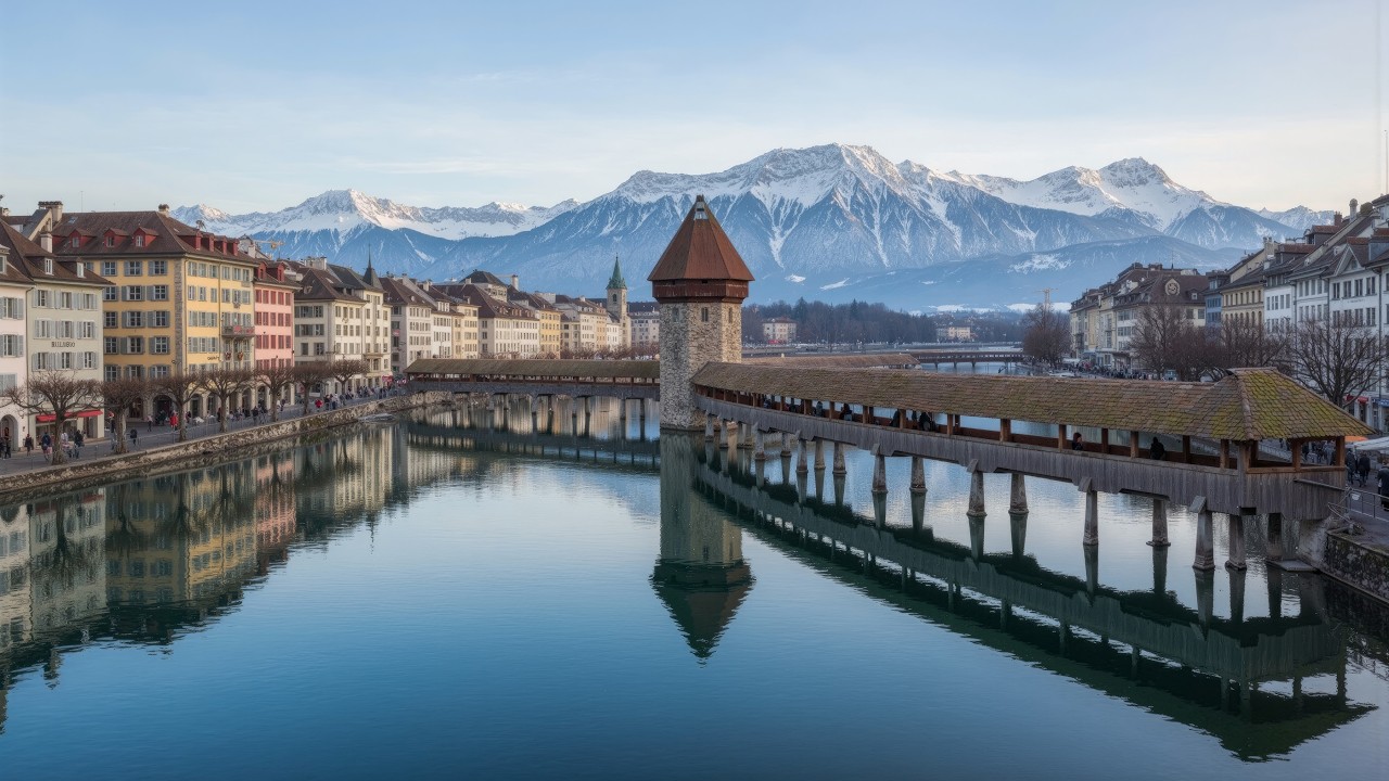 Peaceful Lucerne Morning 🇨🇭 | Switzerland City Walk in 4K