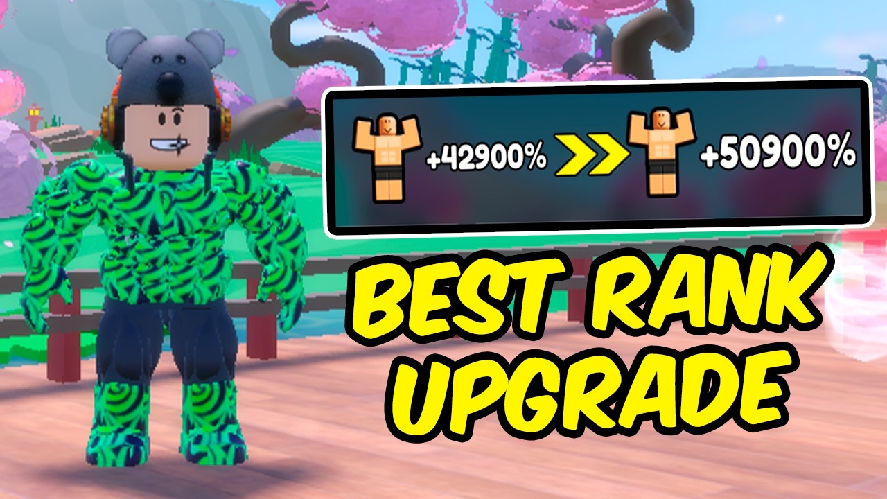 I Got The BEST ANIME RANK UPGRADE in Gym Star Simulator!