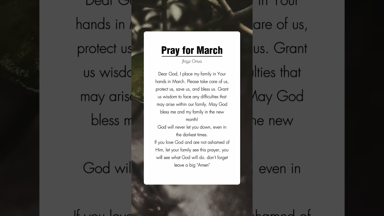 🙏✝️ #prayer #march #trustgod #jesuslovesyou #faith #guidance #jesus #shorts #prosperity #god #lord