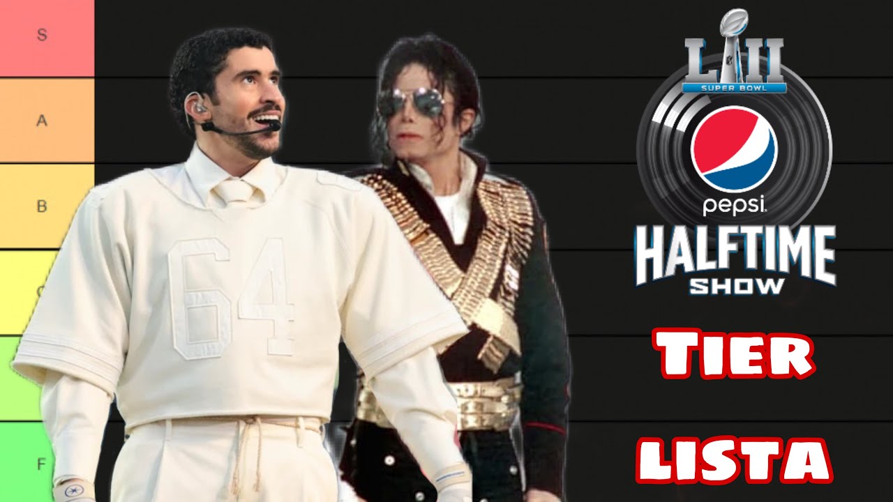 Super Bowl Half Time Show Tierlista
