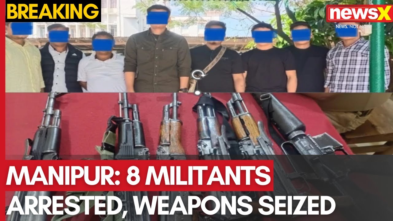 Manipur Crackdown: 8 Militants Arrested, Massive Weapons Cache Seized | NewsX