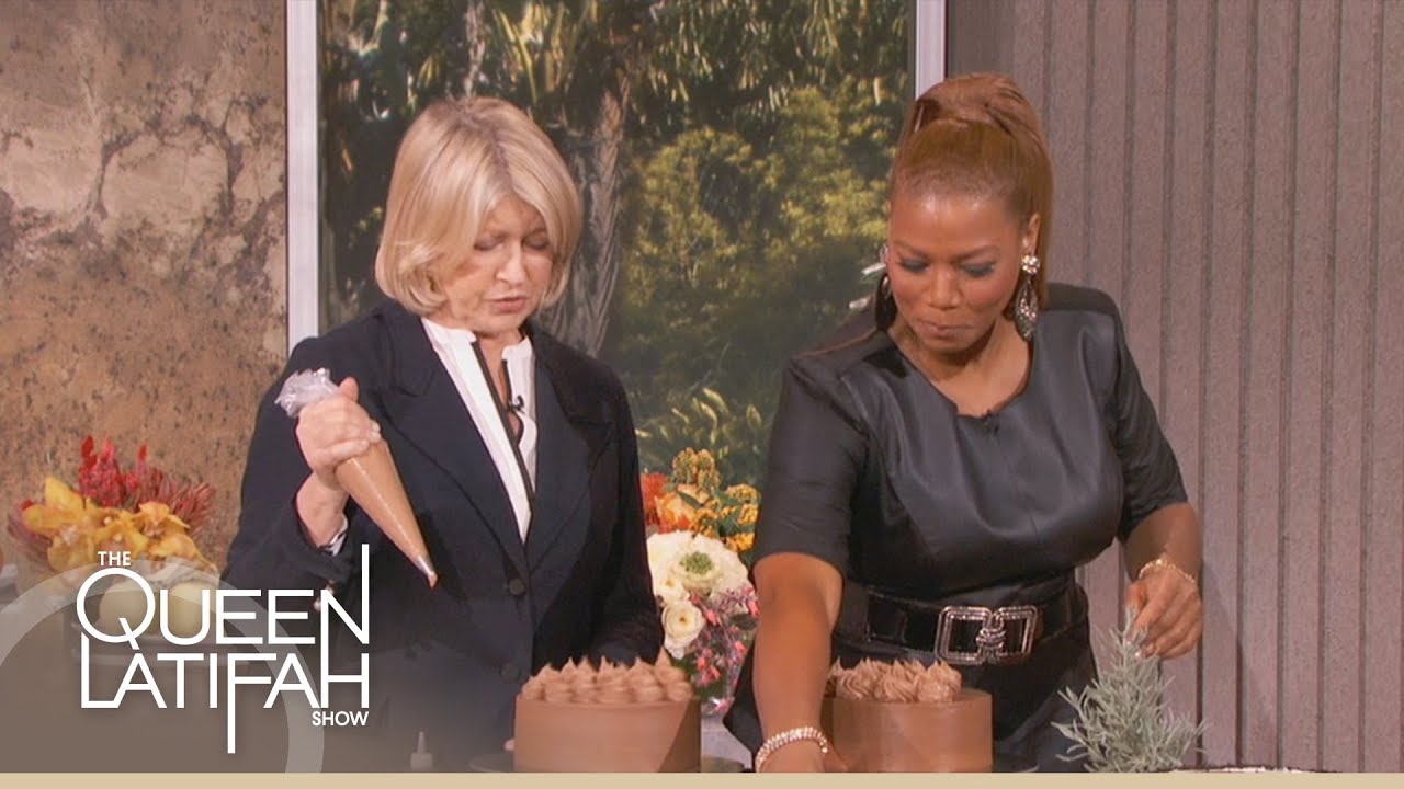 Martha Stewart's Festive Cake Decorations on The Queen Latifah Show
