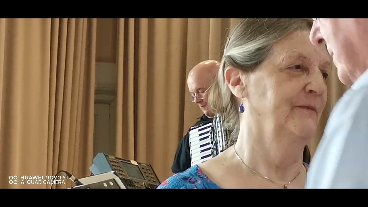 Scots accordionist John Morgan, at his playing best, Dunblane Tea Dance, Friday May 26, 2023