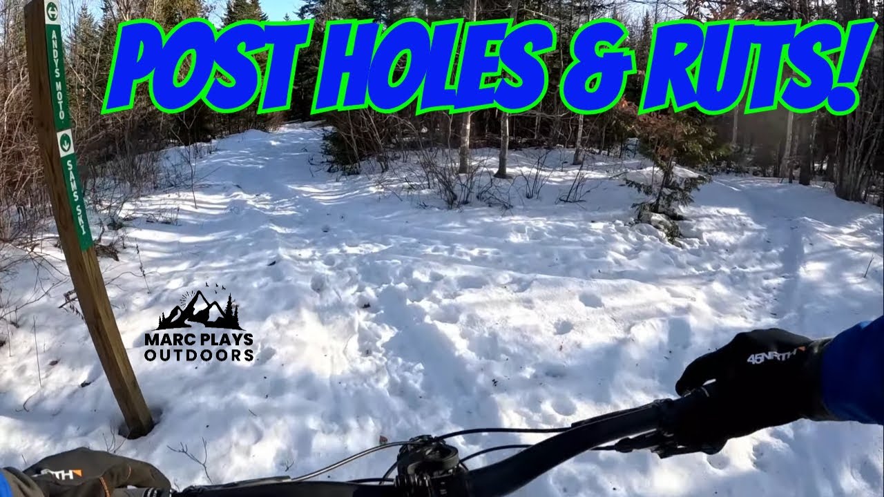 Riding Carrabassett Valley in Early Season Snow #fatbike