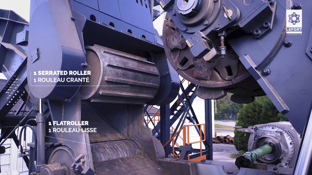 LEFORT scrap metal shredder / broyeur