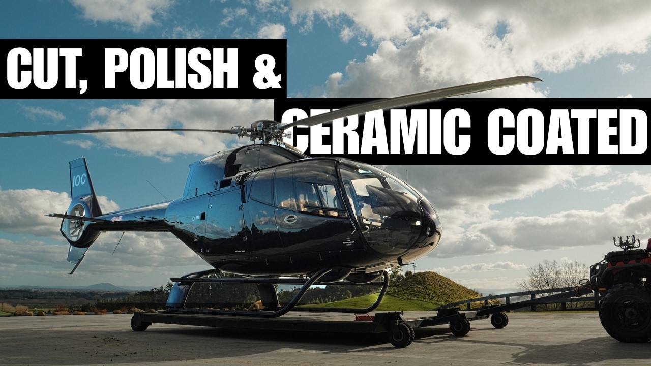 (Insane Gloss + Protection) Transforming a Private Helicopter: Cut, Polish & Ceramic Coating