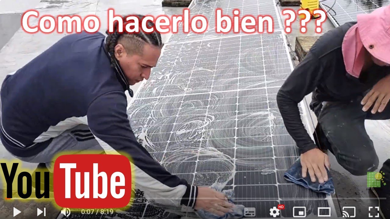 ✅Como limpiar lavar un panel solar mantenimiento de panel solar #solarpanel #2024 #education