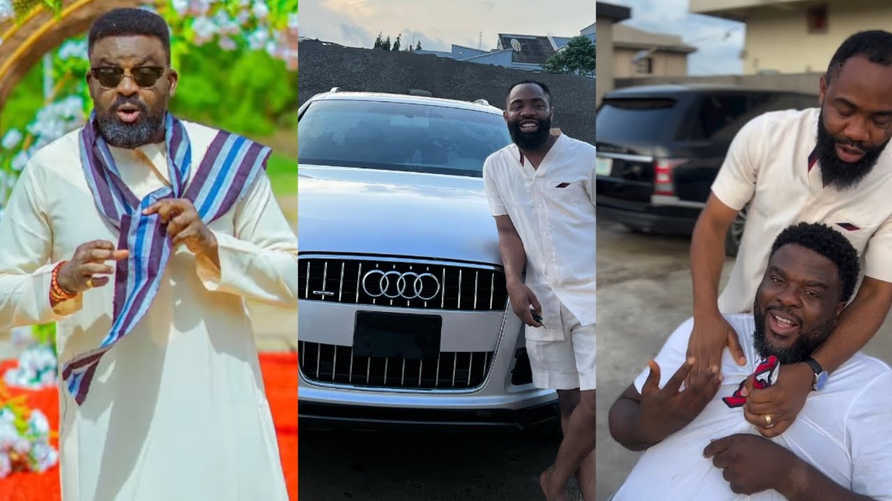 ACTOR KUNLE AFOLAYAN'S BROTHER AREMU AFOLAYAN GIFTS WOLI AROLE BRAND NEW JEEP
