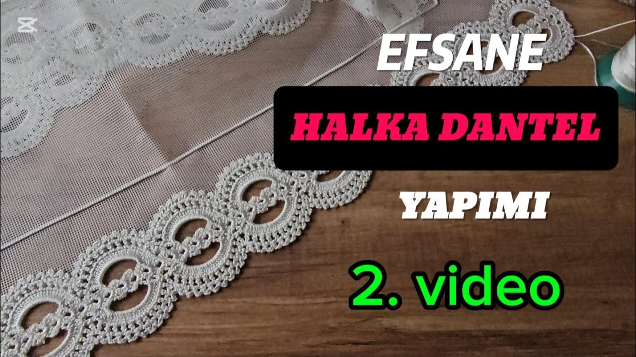 🌸 EFSANE HALKA DANTEL YAPIMI 2.VİDEO RİNG LİCE  #dantel #crochet #knitting #örgü #handmade