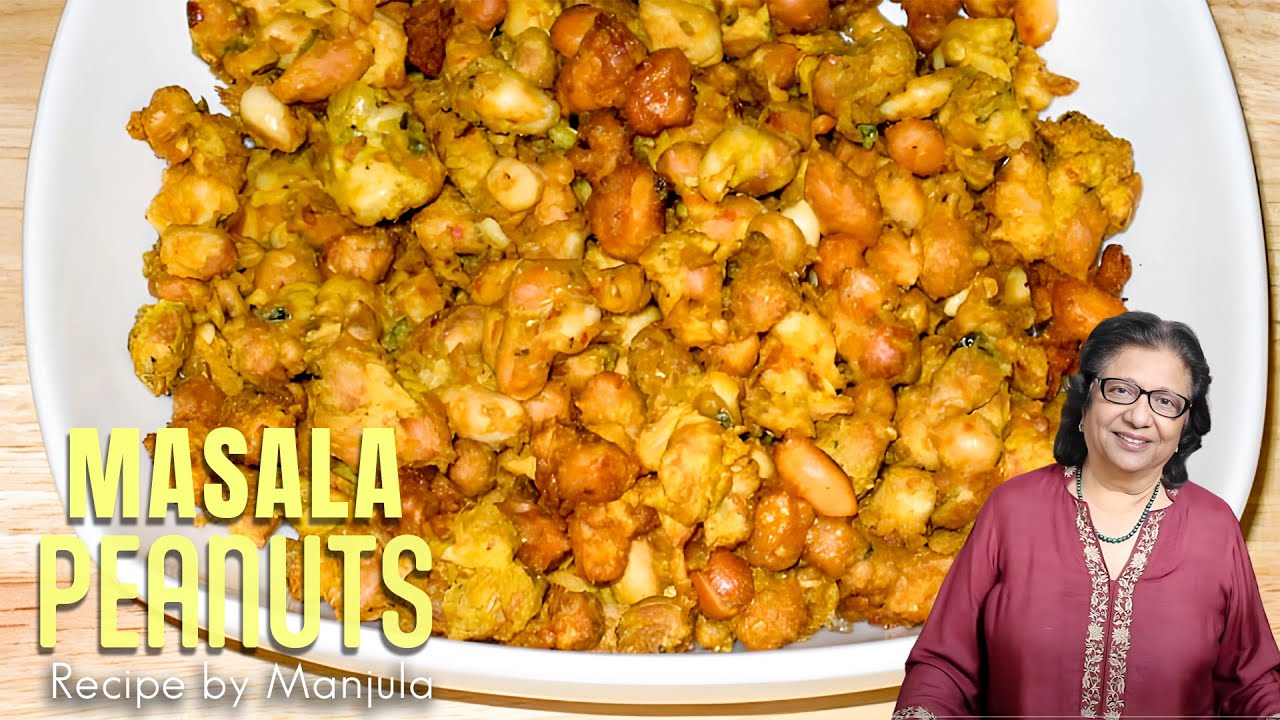 Masala Peanuts | Peanut Masala Fry | Fried Peanut Masala | Recipe of Peanut Masala by Manjula