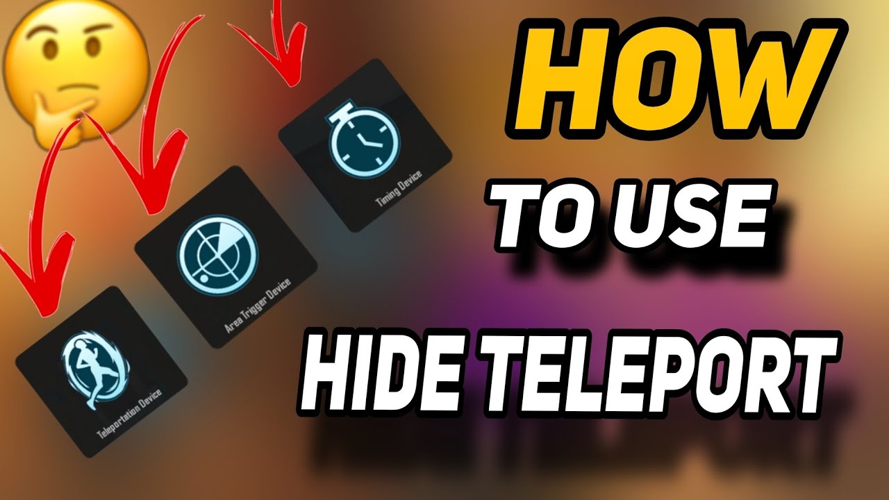 HOW TO USE HIDE TELEPORT IN PUBG MOBILE WOW MAP #pubgmobile #wowmap