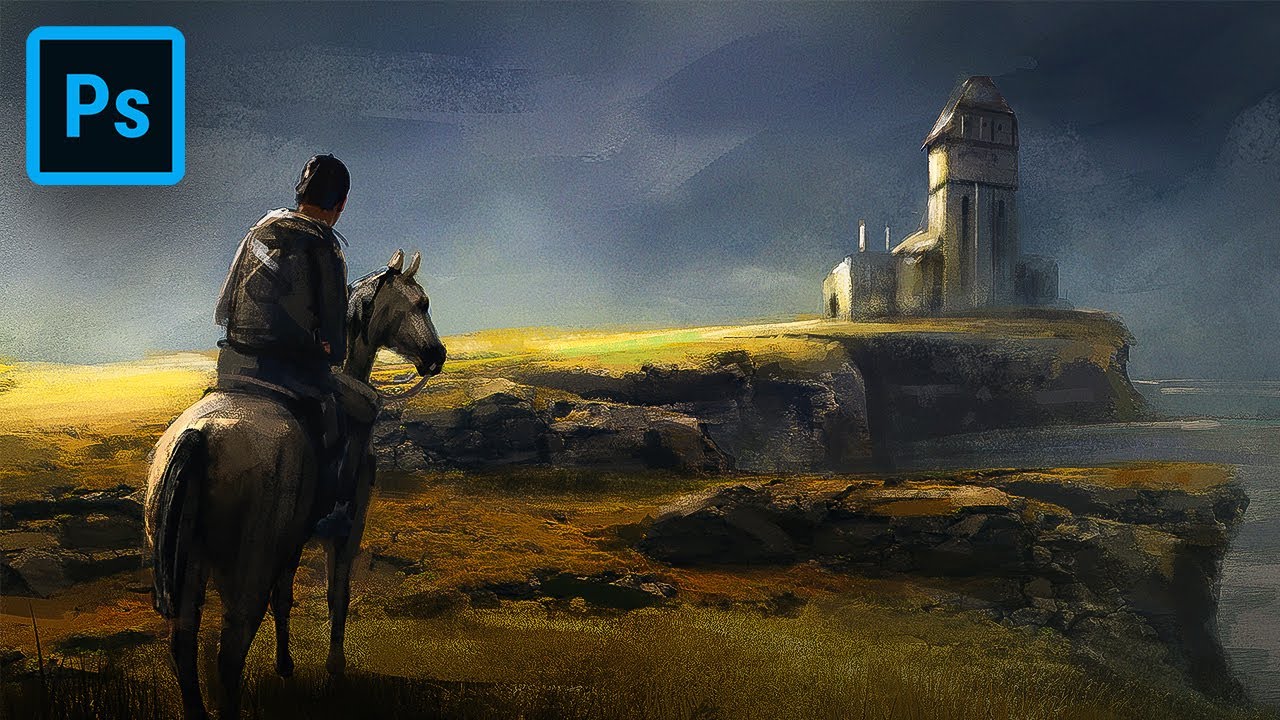 Medieval Photobashing - Concept Art Photoshop timelapse