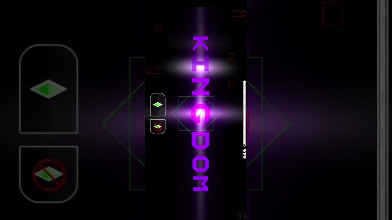 Playing a medium demon level:Kingdom in geometry dash(GD) 
