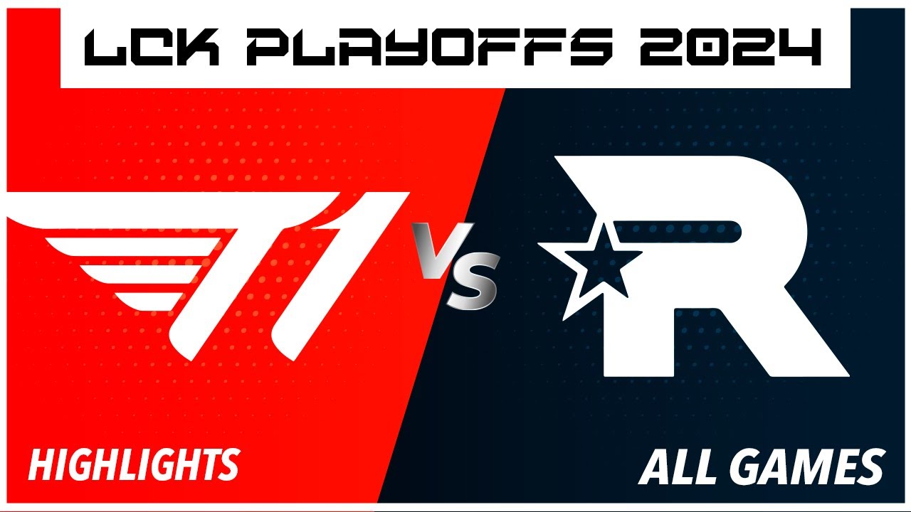 T1 vs KT - Highlights ALL GAMES - LCK Playoffs  - T1 vs KT Rolster