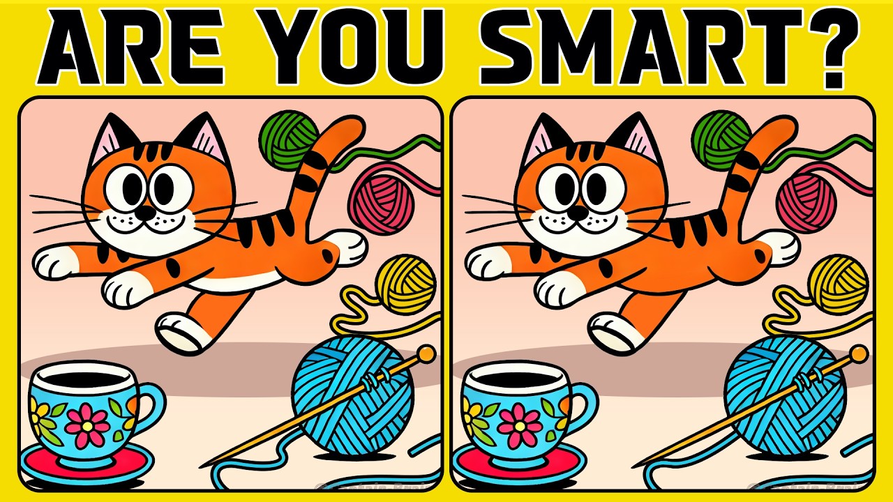 🧠🧩Brain Teaser Challenge: Spot the Differences (A Bit Tricky)