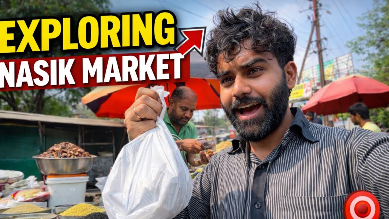 Exploring Nashik Market 🛍️ | Local Street Shopping & Food