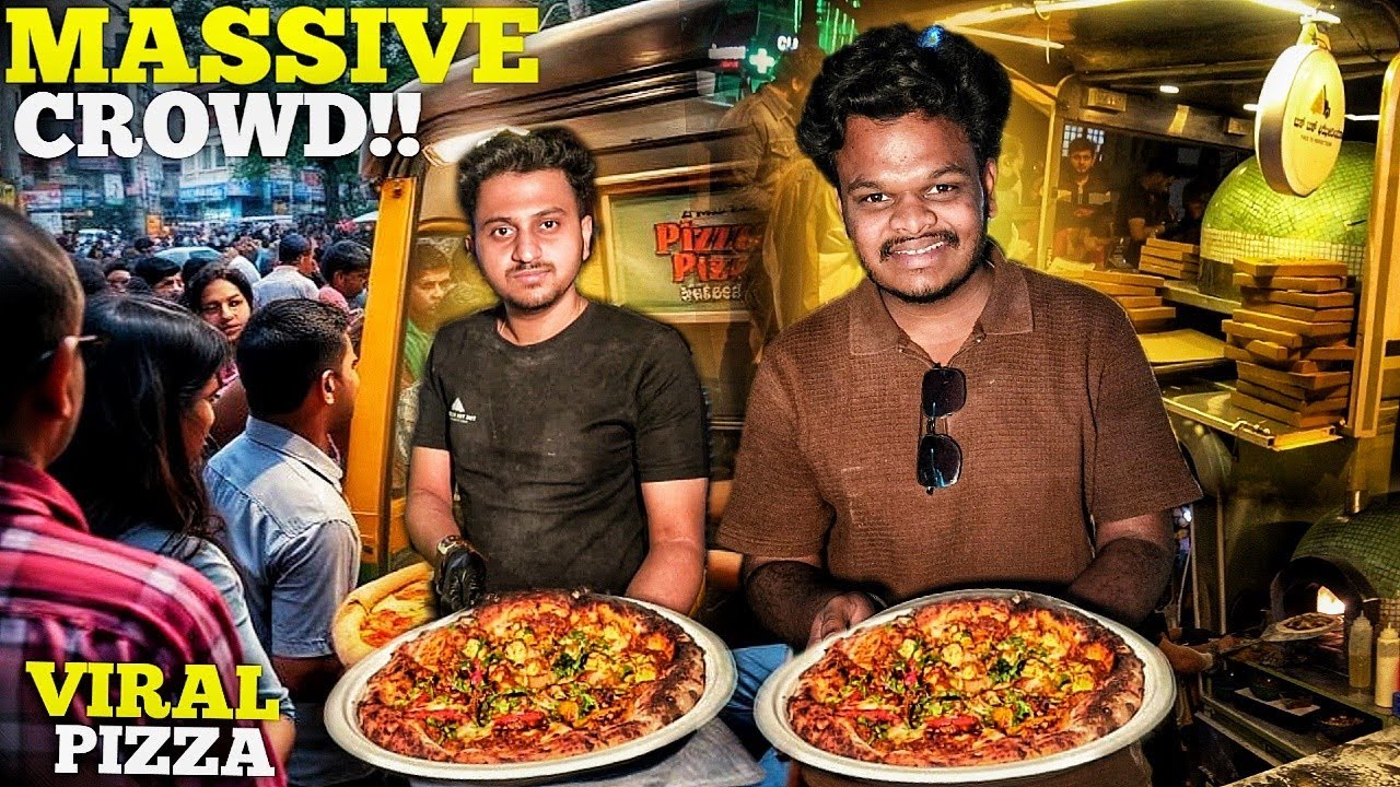 ₹170 ಕ್ಕೆ ಅದ್ಭುತ ಪಿಜ್ಜಾ! 🍕 ಈ ಜಾಗಕ್ಕೆ ಜನ ಮುಗಿಬೀಳ್ತಿರೋದು ಯಾಕೆ? 🔥 VIRAL PIZZA | Bangalore Street Food 