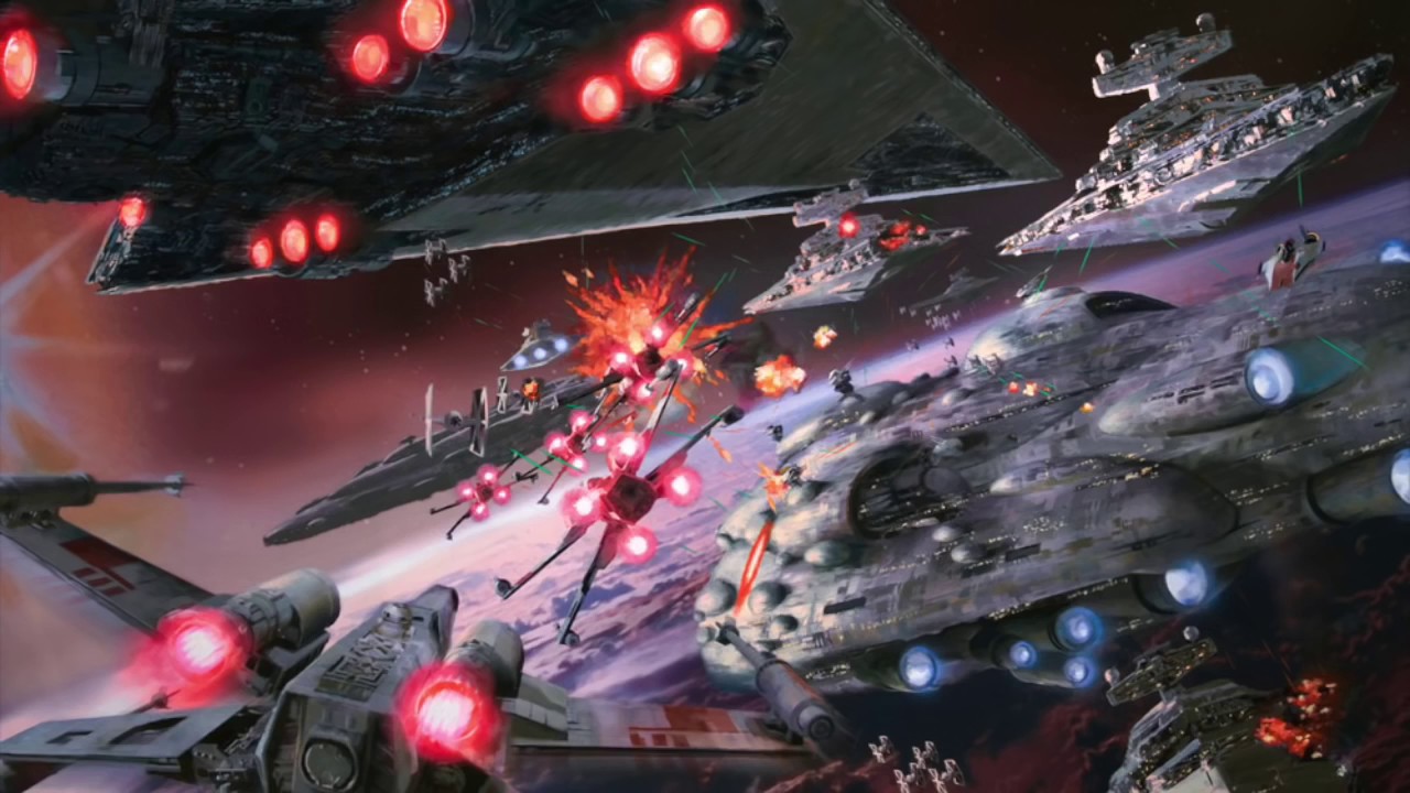 Star Wars Ambience Space Battle Background (X Wing, Tie Fighter, Star Destroyer Sound Effe
