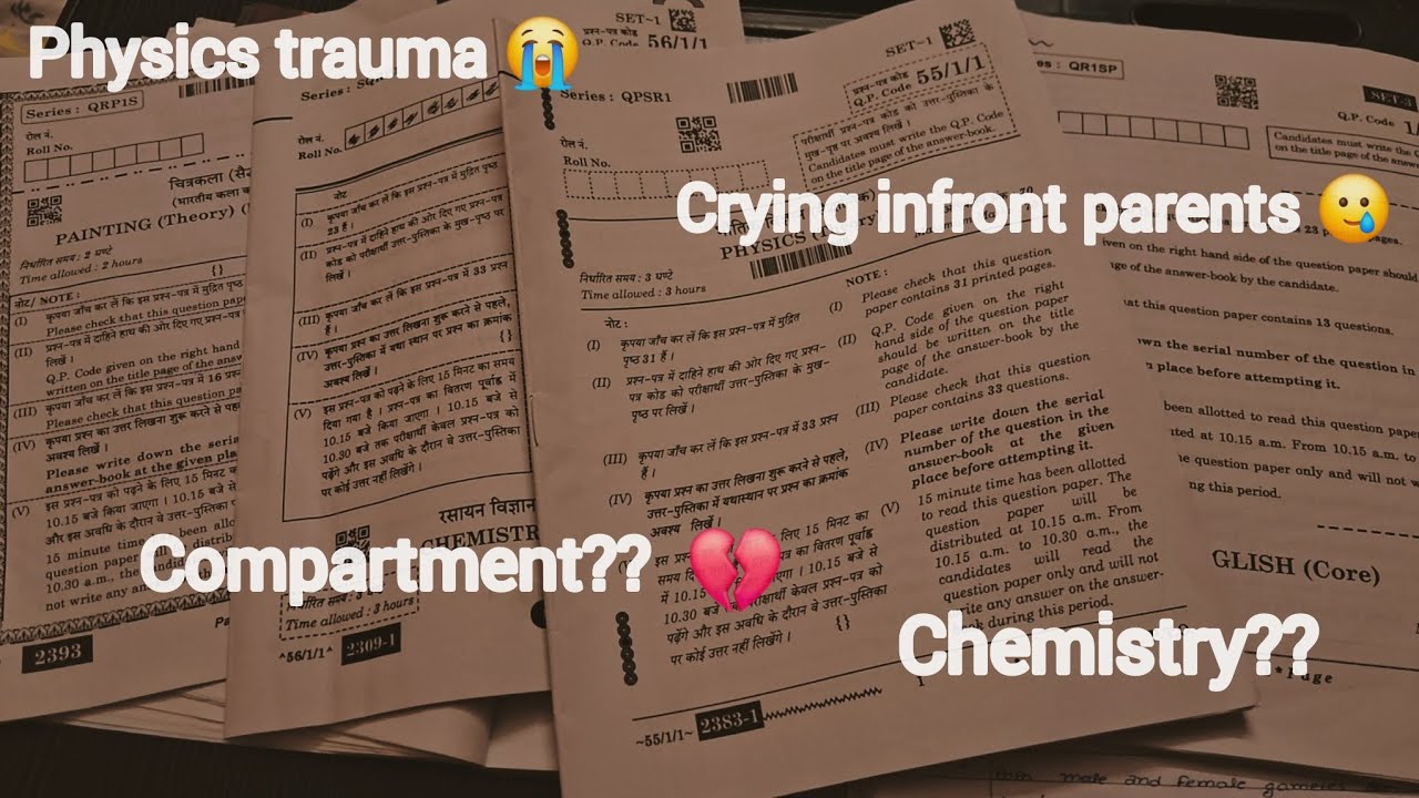I'm back | Exam review | compartment | class 12th