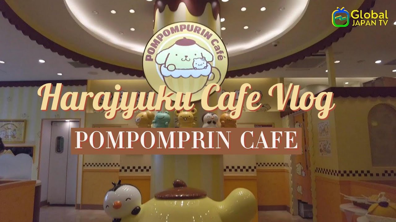 Explore the Cute Japanese Character Cafe in Tokyo Japan, Harajyuku Cafe Vlog