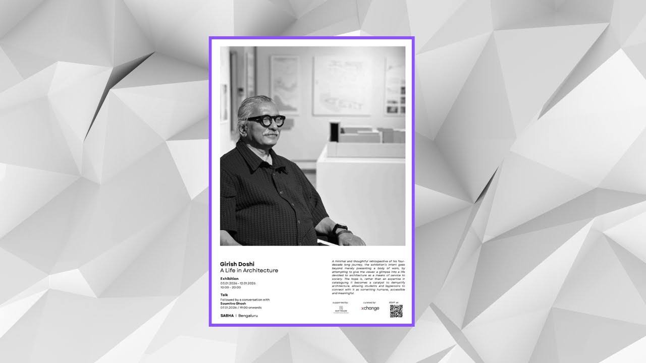 GIRISH DOSHI :  A LIFE IN ARCHITECTURE | 7th Jan 2026 | live
