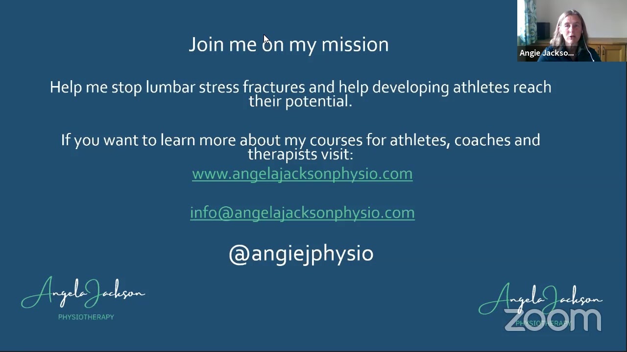 Angela Jackson - Managing the overloaded younger athlete