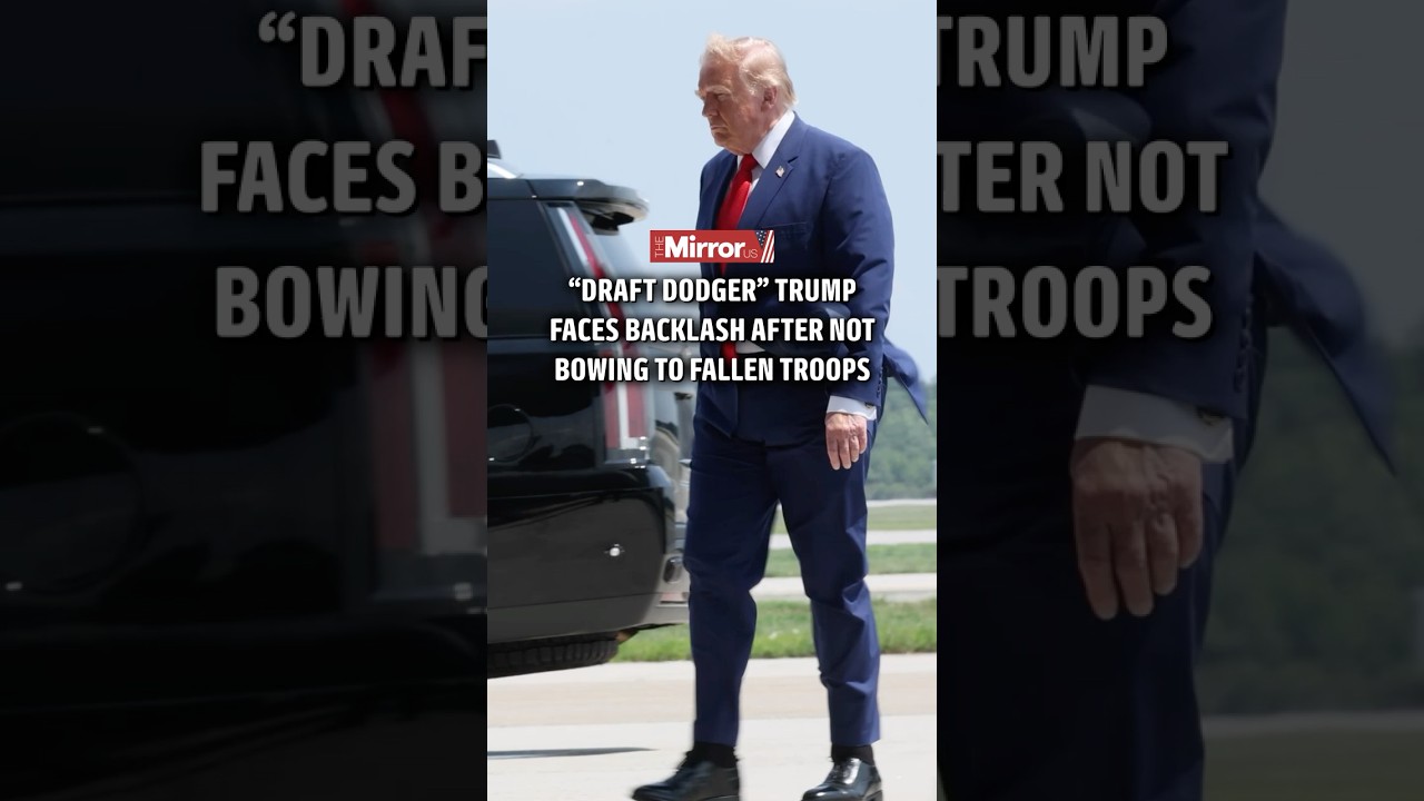 Undignified Transfer - Trump fails to bow to fallen soldiers