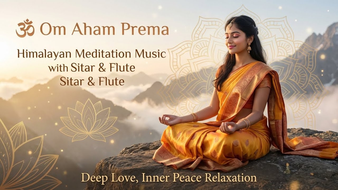 🕉️ Om Aham Prema: Himalayan Meditation Music with Sitar & Flute | Deep Love, Inner Peace  Relaxation