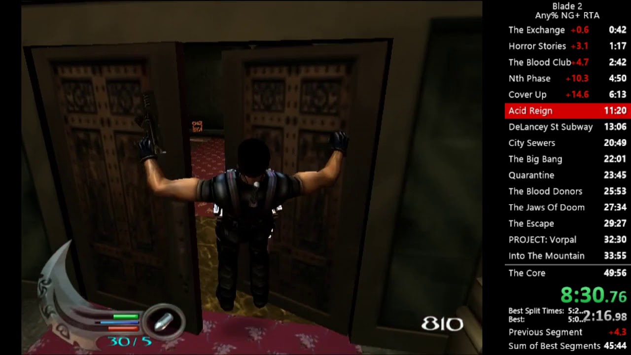 Blade 2 Any% NG+ Speedrun 45:50 [WR]