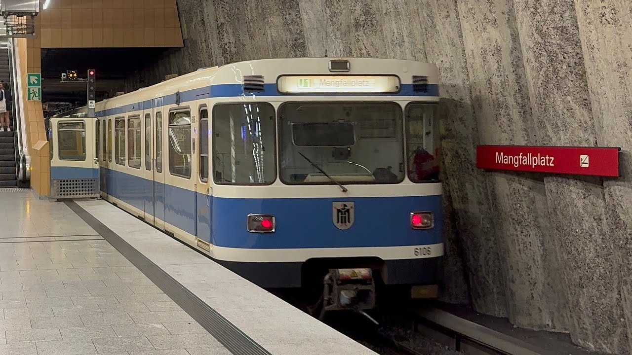 Mitfahrt U-Bahn München U1 (Typ A) Sendlinger Tor - Mangfallplatz (10.08.2024, 4K HDR)