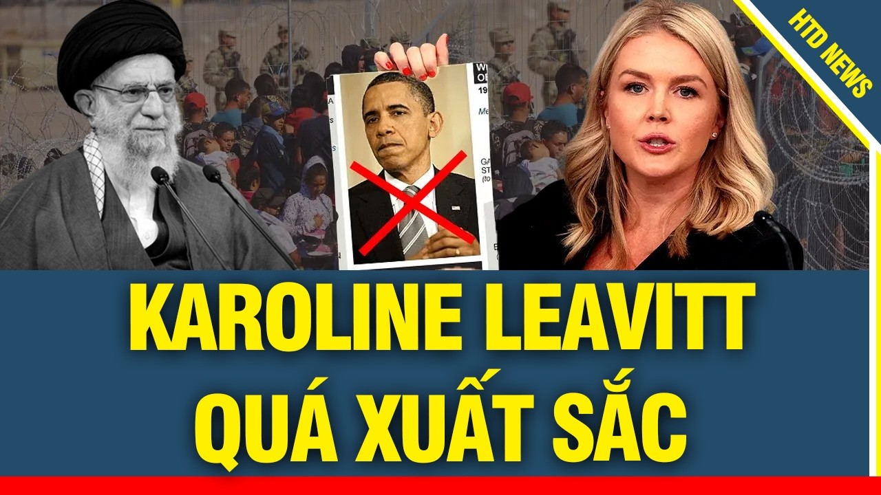 Bài phát biểu quá hay, Karoline Leavitt quá bản lĩnh, sắc bén khiến truyền thông cánh tả 
