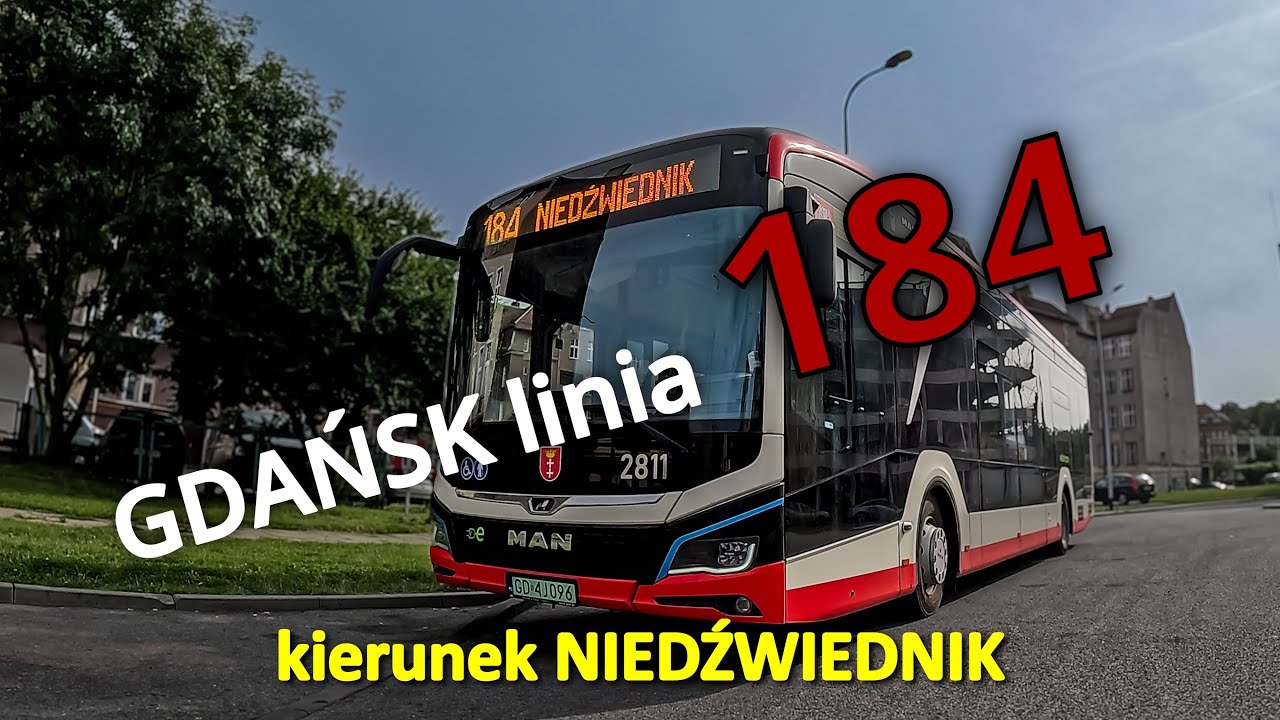 GDAŃSK linia 184 kierunek NIEDŹWIEDNIK