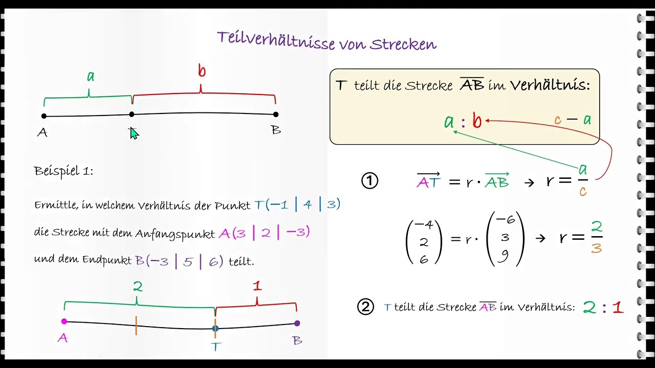 Lernvideo_Mittelpunkte und Teilverhältnisse von Strecken