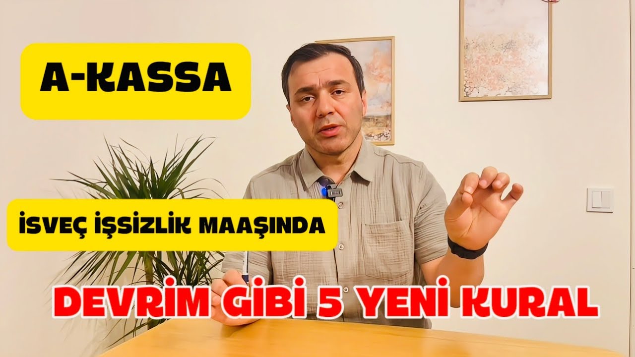 1 EKİM BOMBASI-İSVEÇ İŞSİZLİK MAAŞINDA 5 BÜYÜK DEĞİŞİKLİK